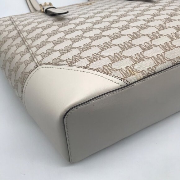 Michael Kors Signature Canvas Natural Beige Aria Tote - Picture 5 of 12